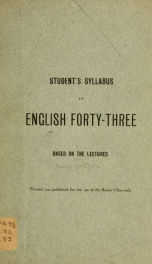 Student's syllabus in English forty-three…_cover