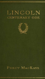 Ode on the centenary of Abraham Lincoln_cover