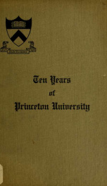 Ten years of Princeton University._cover