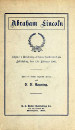 Abraham Lincoln : udgivet i anledning af hans hundrede-aars fodselsdag, den 12te Februar 1909_cover