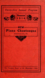 Thirty-first annual program: Season 1914_cover