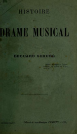 Histoire du drame musical_cover
