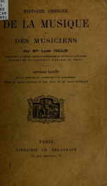 Histoire abrégée de la musique et des musiciens_cover