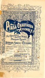 Piasa Chautauqua Assembly: An educational and Sunday school pleasure resort_cover