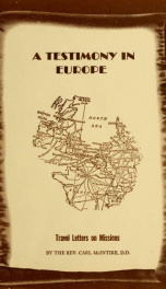A Testimony in Europe: Travel Letters on Missions_cover