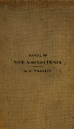 Manual of the families and genera of North American Diptera_cover