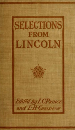 Selections from the letters and speeches of Abraham Lincoln_cover