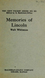 Memories of Lincoln_cover