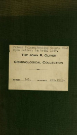 View of the prison palace called Reading County Gaol : for the board, education, and maintenance of convicted criminals at the public expense_cover