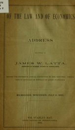 Of the law and of economics_cover