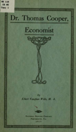 Dr. Thomas Cooper, economist_cover