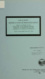 Report on review of the operations of the Medicaid program conducted in conjunction with the examination of financial statements : fiscal year ended June 30, 1976_cover