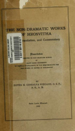 The non-dramatic works of Hrosvitha : text, translation, and commentary_cover