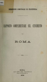 Rapporto complementare sul censimento di roma_cover