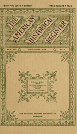 American historical register and monthly gazette of the patriotic-hereditary societies of the United States of America, The_cover