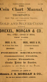 coin chart manual : supplementary to Thompson's Bank note and commercial reporter, containing facsimiles of all the gold and silver coins found in circulation, throughout the world, with the intrinsic value of each, The_cover