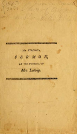 A sermon delivered at the funeral of Mrs. Jerusha Lathrop, who died September 14, 1805, Aet. 88_cover