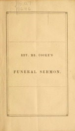 Sermon preached at Sunderland, Mass., Dec. 25, 1847, at the funeral of Cordelia, wife of Rev. H.J. Gaylord, of Plainfield, Mass._cover