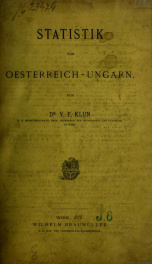 Statistik von oesterreich-ungarn_cover