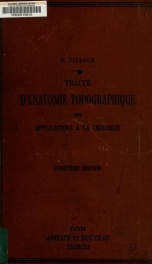 Traité d'anatomie topographique avec applications à la chirurgie_cover