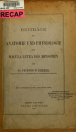 Beiträge zur Anatomie und Physiologie der Macula lutea des Menschen_cover