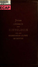 Lehrbuch der Histologie und der mikroskopischen Anatomie des Menschen mit Einschluss der mikroskopischen Technik_cover