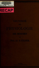 Grundriss der physiologie des menschen für studierende und ärzte_cover