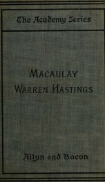 Macaulay's essay on Warren Hastings_cover