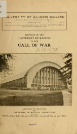 Response of the University of Illinois to the call of war .._cover