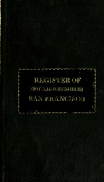 Register of first-class business houses in San Francisco, October, 1852_cover