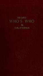 Negro who's who in California_cover