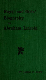 Boys' and girls' biography of Abraham Lincoln_cover