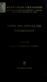 Papyri und Ostraka der Ptolemäerzeit_cover