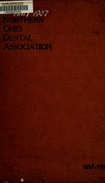 Partial transactions of the Northern Ohio Dental Association, 1857-1906_cover