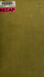 A catalogue of Ritter dental equipment_cover