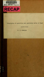 Principles of nutrition and nutritive value of food_cover