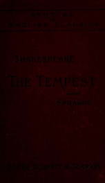 Shakespeare's comedy of The tempest;_cover