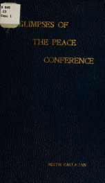 Glimpses of the Peace conference_cover