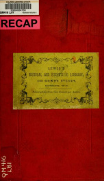 Hunterian lectures on the development & transition of the testis; normal and abnormal_cover