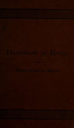 Handbook of dates;_cover