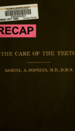 The care of the teeth_cover