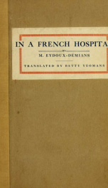 In a French hospital; notes of a nurse_cover