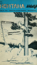 Montana wildlife VOL 4, No 1 1954_cover