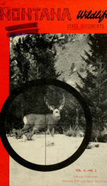 Montana wildlife VOL 2, No 3 1952_cover