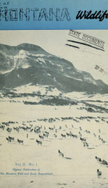 Montana wildlife VOL 2, No 1 1952_cover