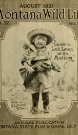 Montana wild life. Official publication VOL AUG 1931_cover