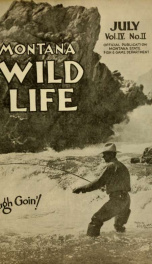 Montana wild life. Official publication VOL JUL 1931_cover