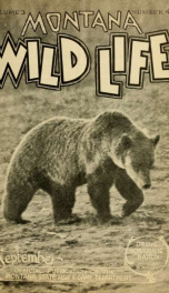 Montana wild life. Official publication VOL SEP 1930_cover