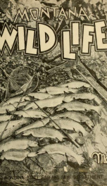 Montana wild life. Official publication VOL MAY 1930_cover
