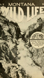 Montana wild life. Official publication VOL SEP 1929_cover